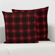 Minimalist Middleton Tartan in Red + Black