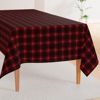 Minimalist Middleton Tartan in Red + Black