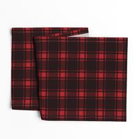 Minimalist Middleton Tartan in Red + Black