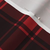 Minimalist Middleton Tartan in Red + Black