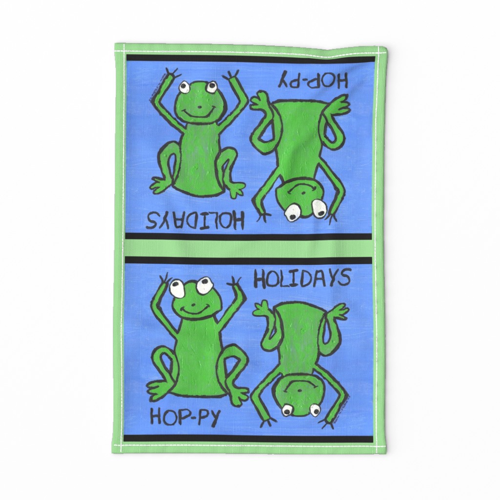 Hop-py Holidays Tea Towel