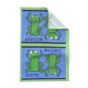 Hop-py Holidays Tea Towel