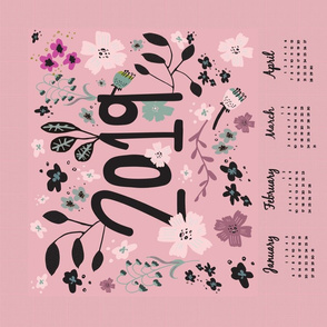 tea towel calendar girl 2019