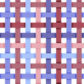 Woven Pink and Blue Ribbons
