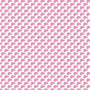 Pink Baseball Pattern - Batter's Helmets