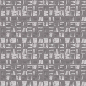 Gray Geometric Cross Hatch Pattern
