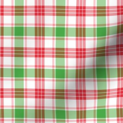 Red, Green, and Pink Christmas Plaid