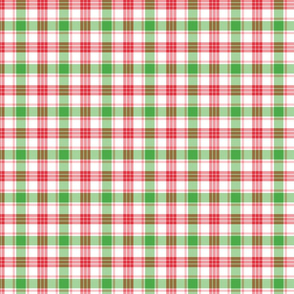 Red, Green, and Pink Christmas Plaid