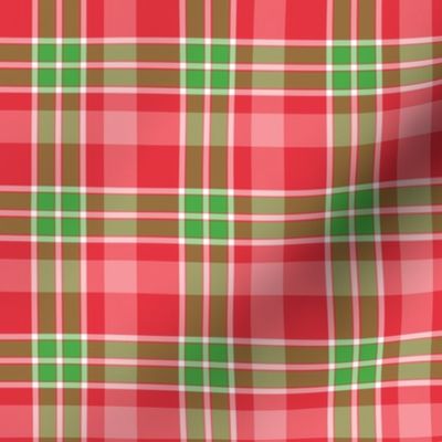 Red, Pink, and Green Christmas Plaid