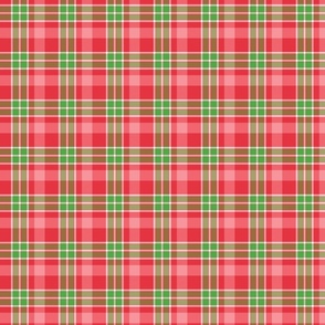 Red, Pink, and Green Christmas Plaid