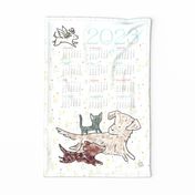 2023 Tea Towel Calendar: Wild + Free - © Lucinda Wei