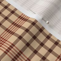 Neutral Plaid Pattern - Brown and Beige