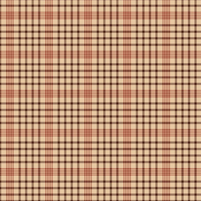 Neutral Plaid Pattern - Brown and Beige