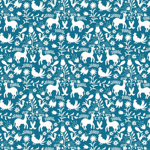 Mexican Otomi Style Blue