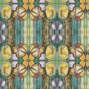 Abstract sunflowers by Susanne Williams