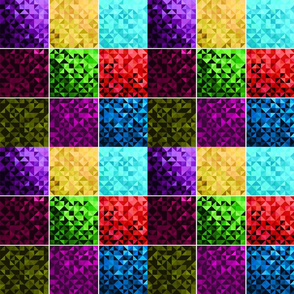 Disco Ball Color Block Diamond Tiles