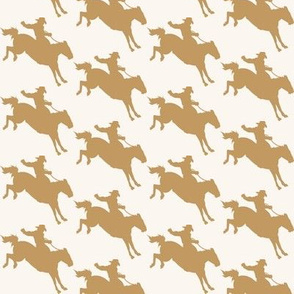 Rodeo Cowboys - Taupe & Ivory