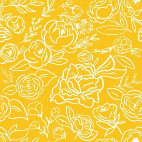 Mustard Fall Floral 