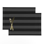 Shadow Grey and Black Horizontal Witch Stripes