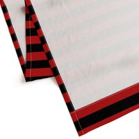 Blood Red and Black Horizontal Witch Stripes