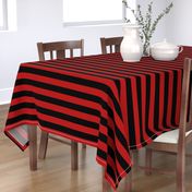 Blood Red and Black Horizontal Witch Stripes