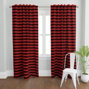 Blood Red and Black Horizontal Witch Stripes