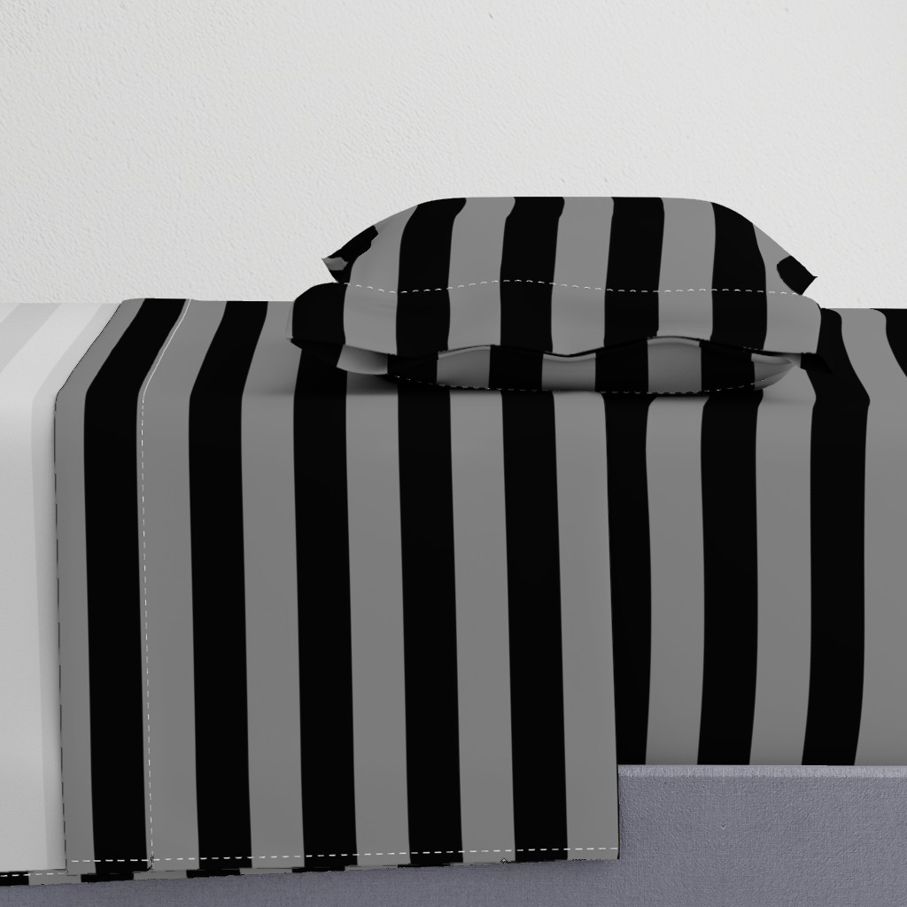 Tombstone Grey and Black Horizontal Witch Stripes