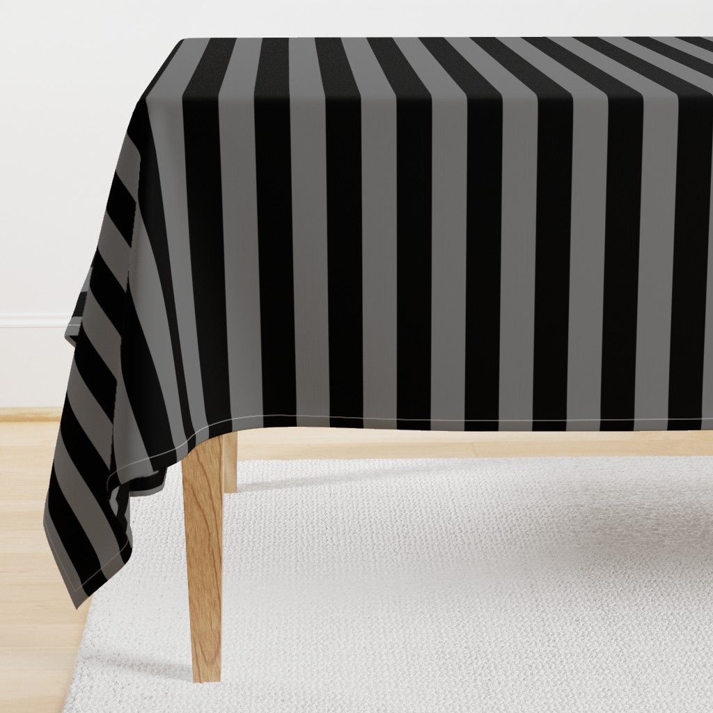 Tombstone Grey and Black Horizontal Witch Stripes