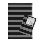 Tombstone Grey and Black Horizontal Witch Stripes