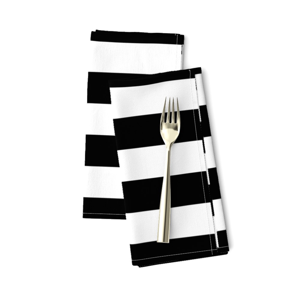 Small Cat Black and White Horizontal Witch Stripes