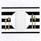 Small Cat Black and White Horizontal Witch Stripes