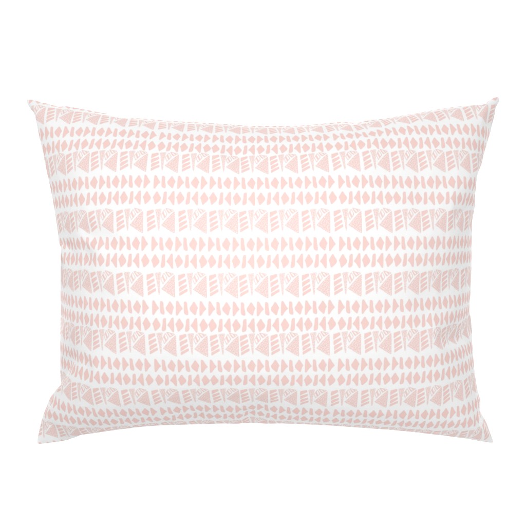 Textured geometric stripe in pink