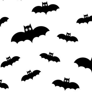 bats on white » halloween monochrome