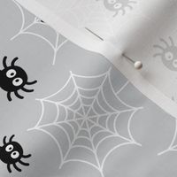 spiders and webs light grey » halloween rotated