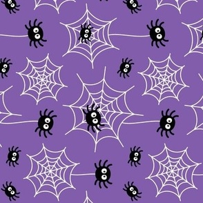 spiders and webs purple » halloween rotated