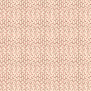 Pink Butterfly Pattern on Cream