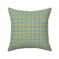 Tiny Plaid in Blue & Green