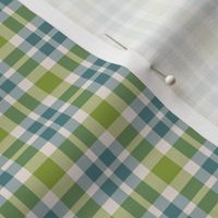 Tiny Plaid in Blue & Green