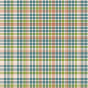 Masculine Plaid in Blue, Green, Rust & Cream