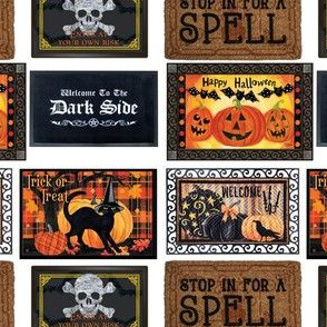 halloween door mats