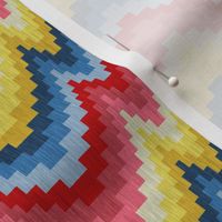 Pink and Blue Baby Bargello
