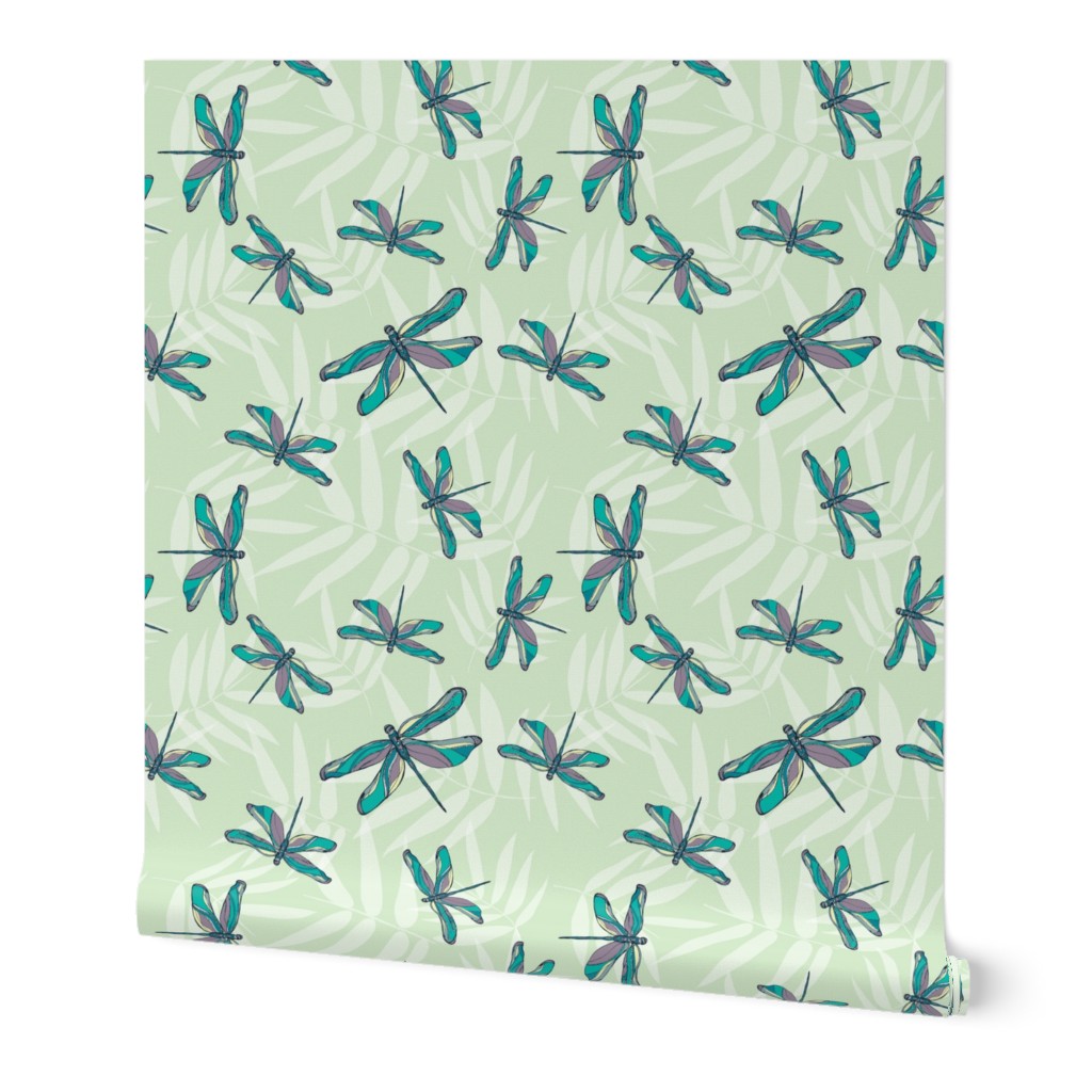 Bamboo dragonflies green