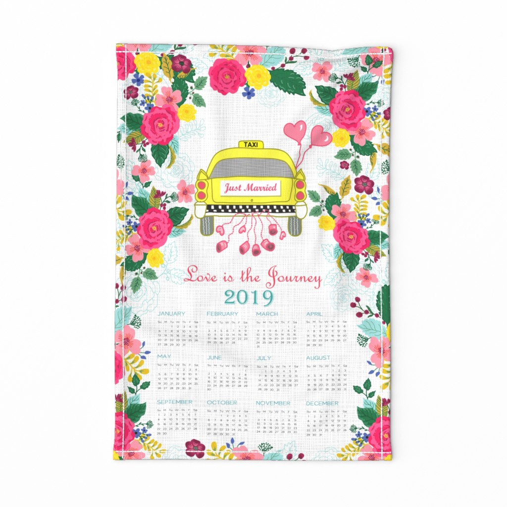 2019 Love is the Journey Calendar NYC Taxi