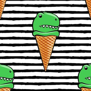 (large scale) trex icecream cones