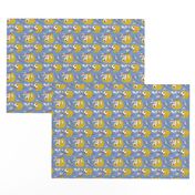 Sloth Pattern in Blue small