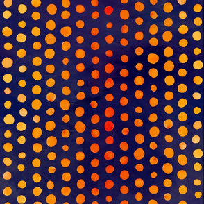 orange dots watercolor gradient