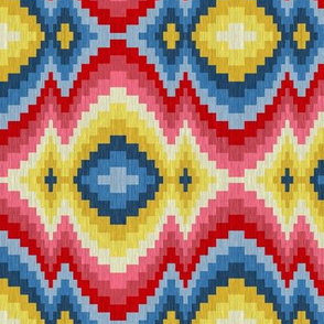 Pink and Blue Baby Bargello 2