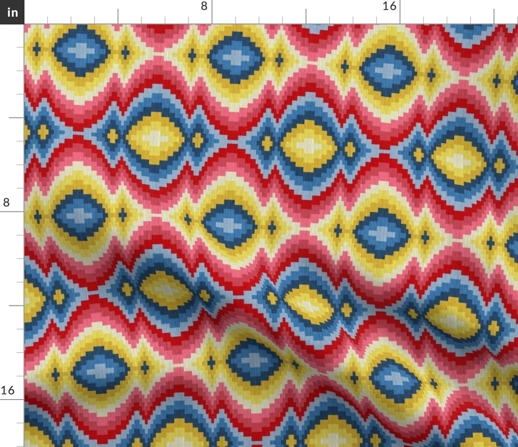 Pink and Blue Baby Bargello 2