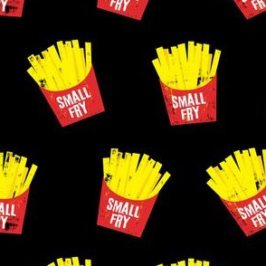 small fry - red on black