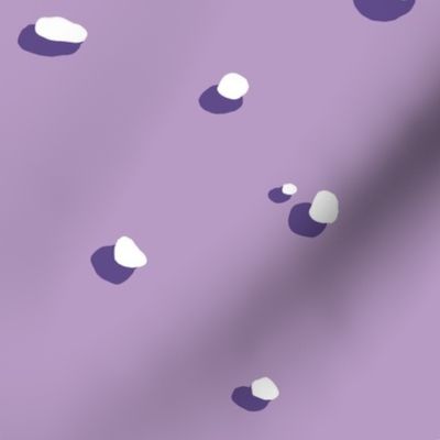 Pebbles and their Shadows - lavender